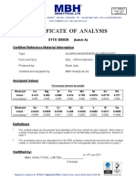 Certificate of Analysis: (Batch A) Certified Reference Material Information