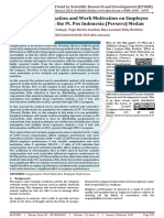 Effect of Compensation and Work Motivation On Employee Performance in The Pt. Pos Indonesia Persero Medan