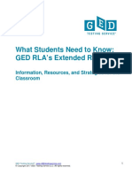 TFT What Students Need To Know GED RLA Extended Response Workbook 1