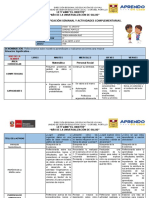 MATRIZ - SEMANAL - Semana 22 (Quinto Grado)