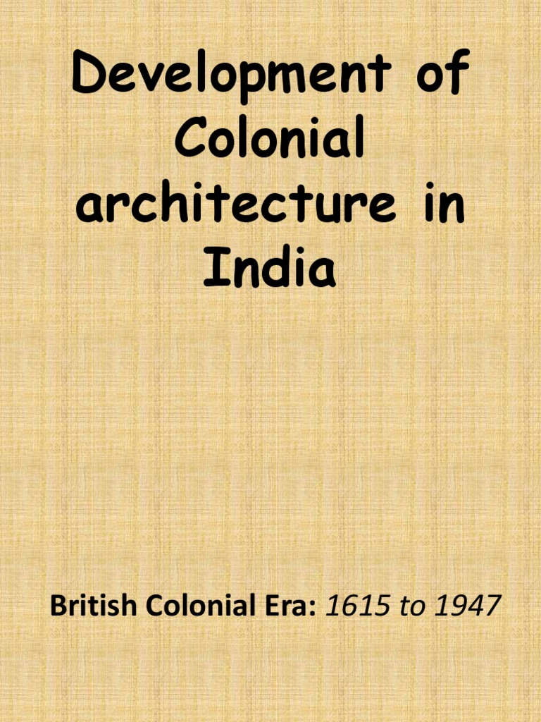 British Colonial Architecture in India | PDF | Architectural Elements ...