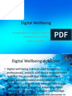 Digital Wellbeing: Class ID:1625