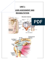 Unit 1 Shoulder Assessment and Rehabilitation