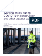 Working Safely During COVID-19 in Construction and Other Outdoor Work
