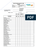 Daily Checklist Light Vehicle R.001