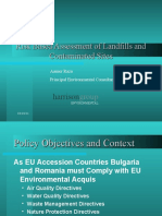 Risk Based Assessment of Landfills and Contaminated Sites