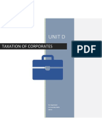 5. Study Unit D  - Taxation of Corporates 