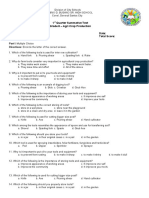 1 Quarter Summative Test Grade 8 - Agri Crop Production Name: Date: Section: Total Score