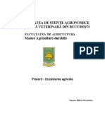 Universitatea de Științe Agronomice Și Medicină Veterinară Din București Master Agricultură Durabilă