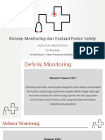 Monitoring dan Evaluasi Pasien Safety