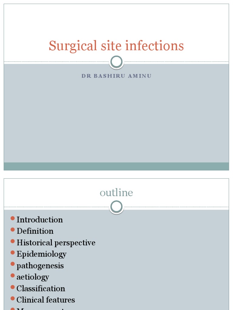 Surgical Site Infections | PDF | Surgery | Infection