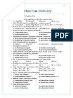 MCQ Chapter 8 Coordination Compound