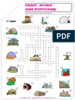 5 Complete The Crossword Using The Houses Homes of Pictures