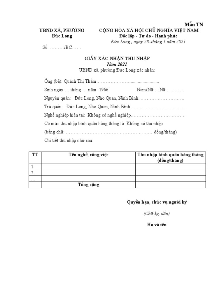 Mau tn giay xac nhan thu nhap pdf