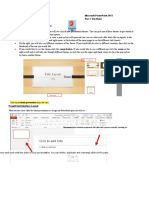 Microsoft Powerpoint 2013 Part 1: The Basics: Theme Variations