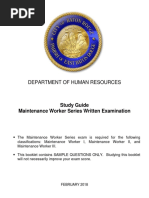 Maintenance Worker Exam Study Guide PDF