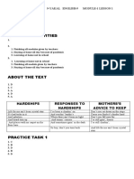 Pre-Test: Charlz Edwin O. Bombales 9-Yakal English-9 Module-1 Lesson 1