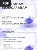 Salah Faham Terhadap Islam