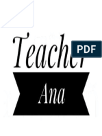 Teacher Ana