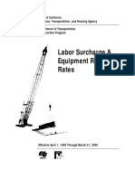 Labor Surcharge & Equipment Rental