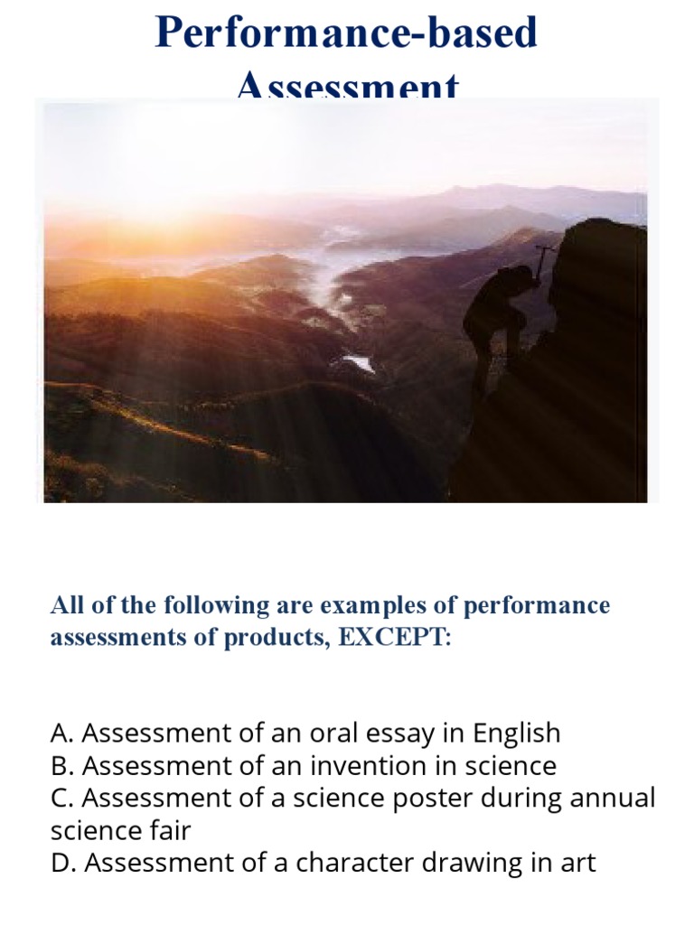 Performance Assessment Insights | PDF