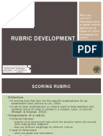 114 Rubric Development