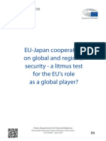 EU-Japan Cooperation On Global and Regional Security - A Litmus Test For The EU's Role As A Global Player?
