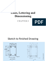 Chapter 2 Lettering and Dimensioning - PDF
