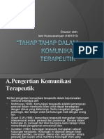 Tahap-Tahap Komunikai Terapeutik