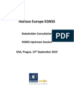 Report - Horizon Europe EGNSS Upstrean Session - Final