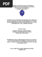 Incidencia de Los Sistemas de Informacion Gerencial en El Manejo de Las Cuentas Por Cobrar en La Tienda de Electrodomesticos Del Municipio de Nagua Caso: Muebleria Myc, S.R.L., Periodo 2018-2019.