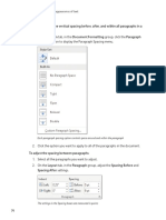 To Quickly Adjust The Vertical Spacing Before, After, and Within All Paragraphs in A Document Spacing Button To Display The Paragraph Spacing Menu