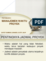 402 7382 Pertemuan Ke 4 Manajemen Waktu Proyek