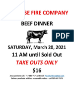 3-20-21 Beef Dinner - March