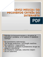 Razvoj Medija Od Pecinskog Crteza Do Interneta