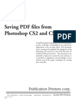 Saving PDF Files From Photoshop CS2 and CS3