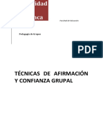 Afirmacion y Confianza Grupal