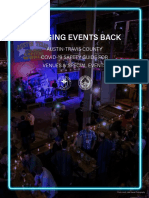 Bringing Events Back: Austin-Travis County Covid-19 Safety Guide For Venues & Special Events