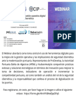 Webinar uso de herramientas digitales para la mejora de la gestión operativa y las implicaciones de seguridad cibernética ante la modernización portuaria. Representantes de ProDevelop-3