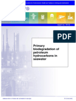 Primary Biodegradation of Petroleum Hydrocarbons in Seawater