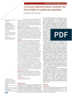 Incidence of Acute Respiratory Distress Syndrome and Associated Mortality in A Polytrauma Population