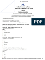 HKKJRH Foekuirru Izkfìdjæ: Airports Authority of India Notice Revised Answer Key