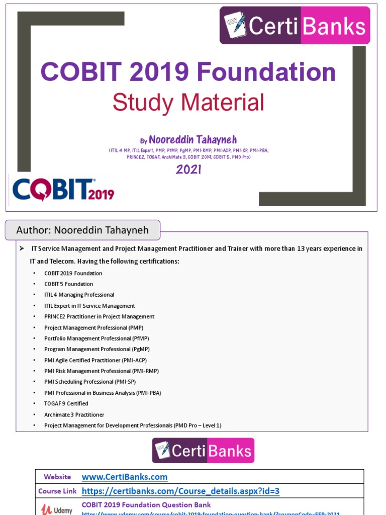 COBIT-2019資格認定試験