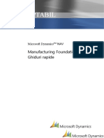 Dynamics NAV - Ghid Rapid Fundație Fabricație