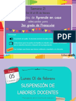 21 Semana Aprende en Casa 3ro Preescolar