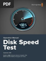 Disk Speed Test Manual