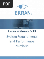 Ekran System Requirements and Performance Numbers