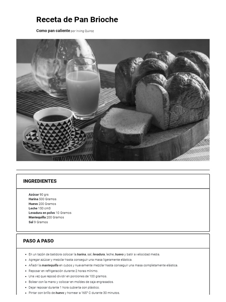 Pan Brioche El Gourmet PDF