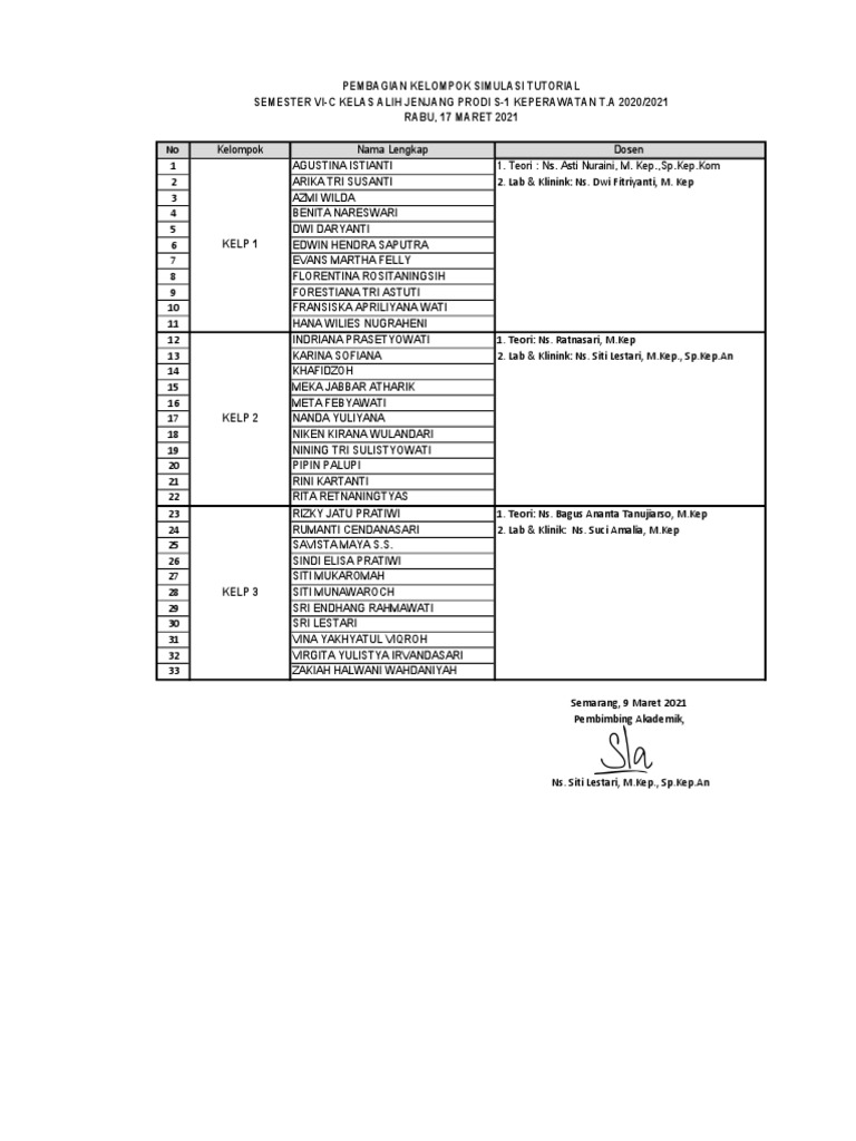 Pembagian kelompok simulasi tutorial pdf sains matematika agama