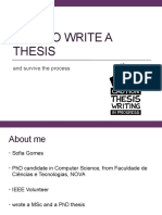 How To Write A Thesis: and Survive The Process